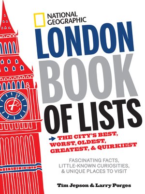 cover image of National Geographic London Book of Lists